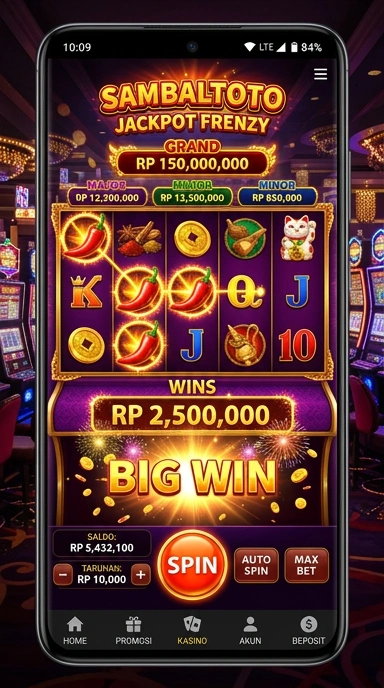 Proses pengunduhan aplikasi di sambaltoto yang cepat dan efisien.